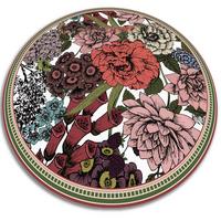 VINYL TEPPICH Ø100 cm Vielfältige Blumen - Rot, Kunststoff (100/100cm) - TULUP