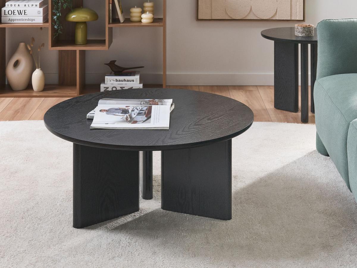 COUCHTISCH Schwarz Cowal - Schwarz, Holzwerkstoff (80/80/36cm) - Beliani