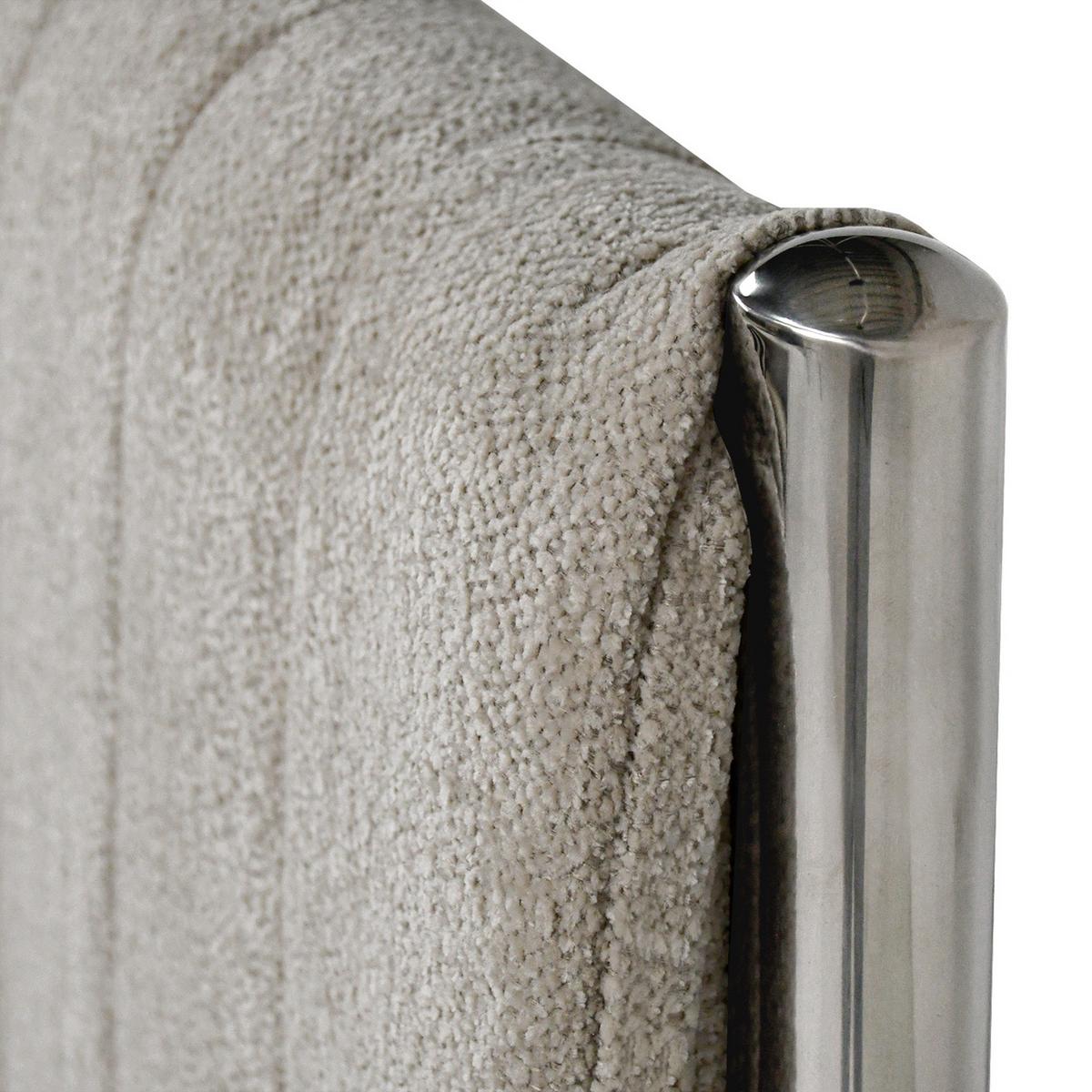 POLSTERBETT Calma mit Schaumstoffmatratze 10 cm, 2 Bettkastenschubladen, 160x200 cm, Bouclé-Stoff, Dunkelbeige - Beige, Textil (160/200cm) - Beautysofa