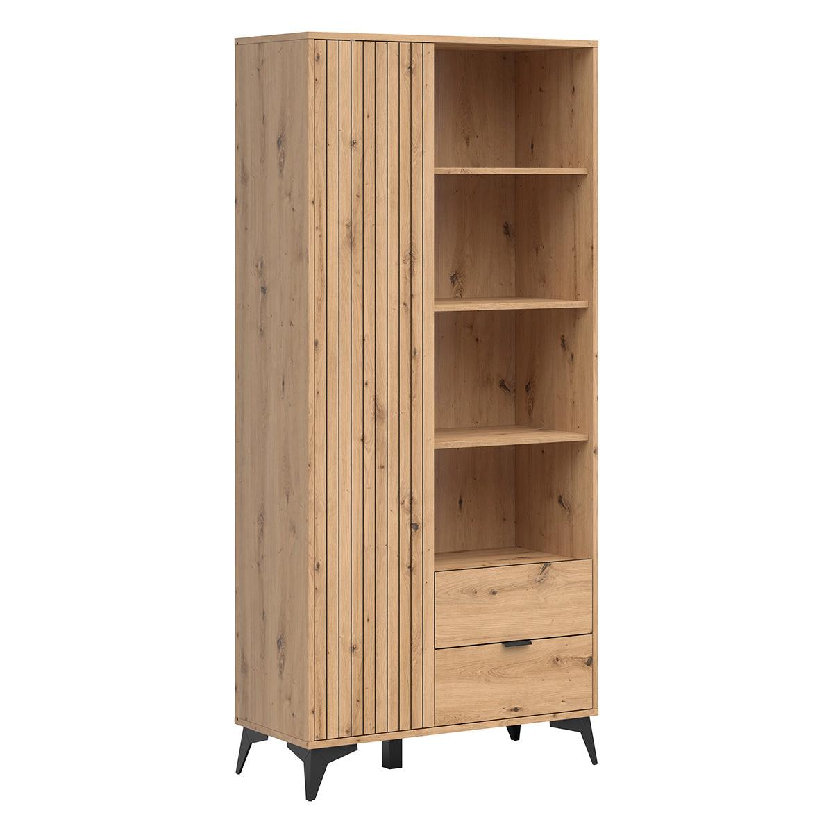 SCHRANK 1 Tür Mao Holz - Braun, Holzwerkstoff (90/197/41cm) - Petits-meubles
