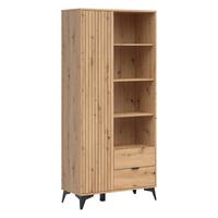 SCHRANK 1 Tür Mao Holz - Braun, Holzwerkstoff (90/197/41cm) - Petits-meubles