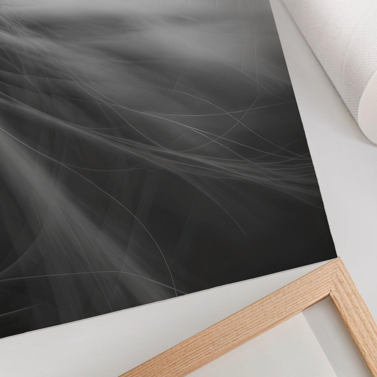 POSTER - 42x59 cm - Pixel - Verfilztes Haar - Weiß, Textil (42/59/0.1cm) - TULUP