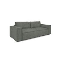 SCHLAFSOFA Vajana - Grün, Holzwerkstoff/Textil (240/86/102cm) - Fun Möbel