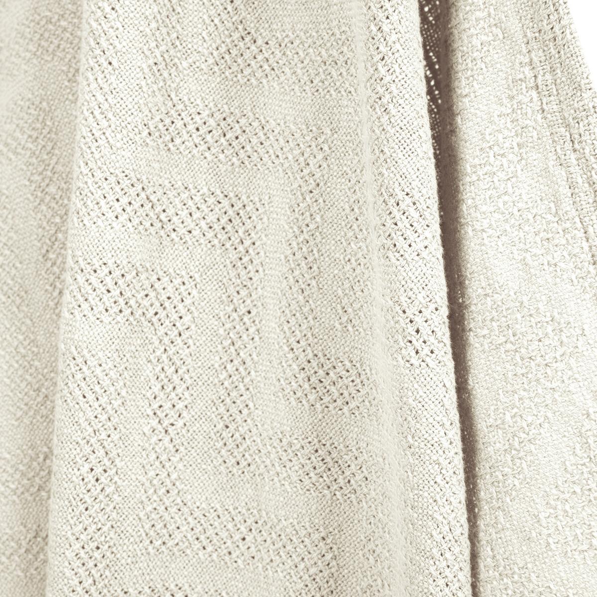 DECKE IN STRICKOPTIK 80 x 80 cm Seashells oyster - Weiß, Textil (80/80cm) - Roba