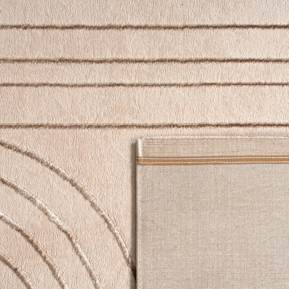 KURZFLORTEPPICH, abstrakt, Florhöhe 11 mm, Creme, 80 x 300 cm - Beige, Textil (300/80cm) - KADIMA DESIGN