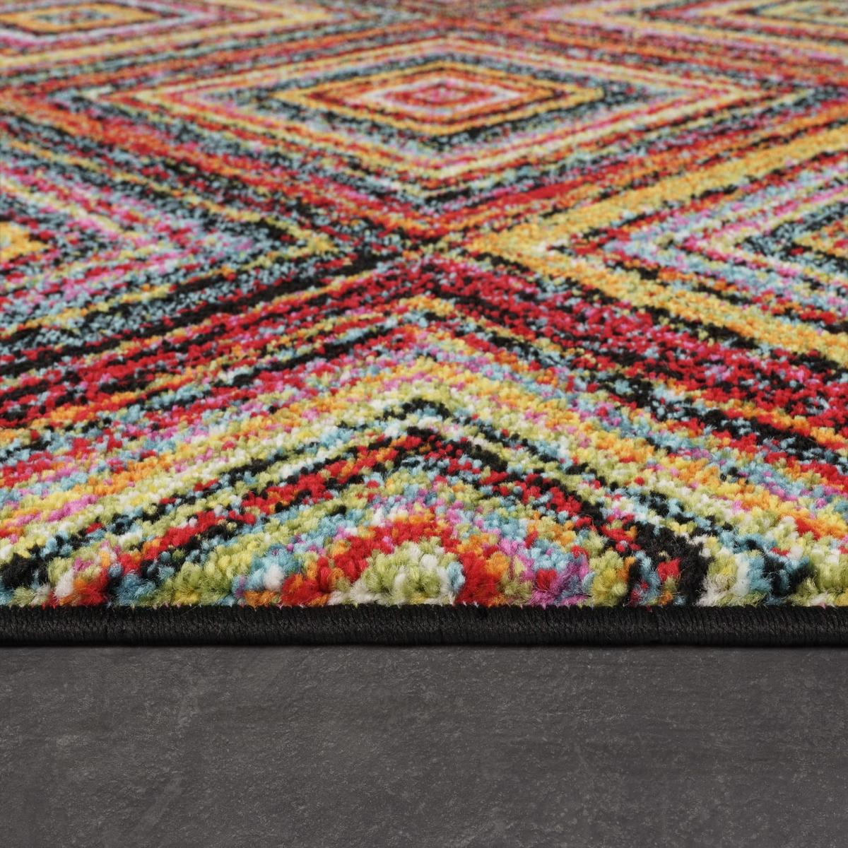 KURZFLORTEPPICH, im Ethno-Stil, aus Polypropylen, Mehrfarbig, 160 x 230 cm - Multicolor, Textil (230/160cm) - KADIMA DESIGN