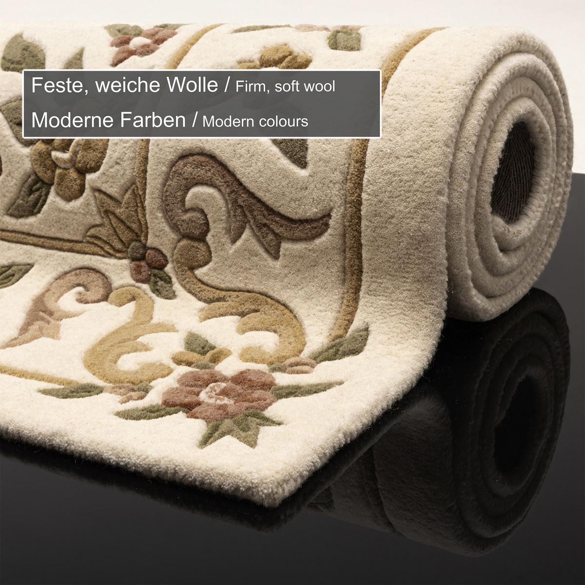 HANDTUFTTEPPICH Bloomingville 190x250 cm - Beige, Textil (190/250cm) - THEKO