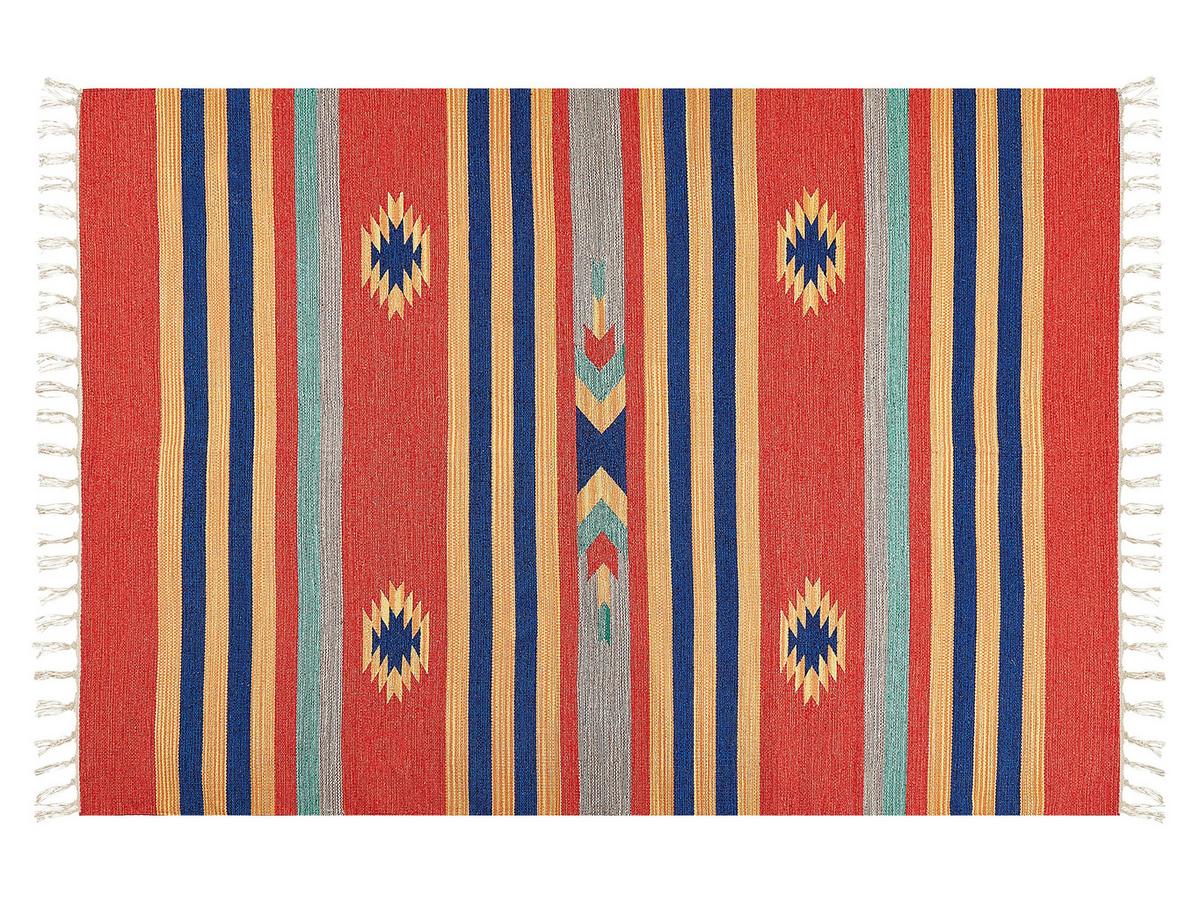 KELIM-TEPPICH Hatis 200/140 cm - Multicolor, Textil (140/200cm) - Beliani