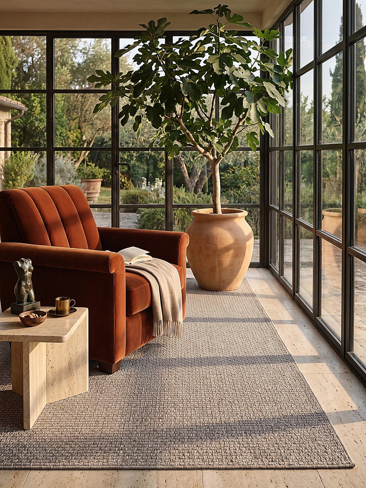 FLACHWEBTEPPICH Uni BROYE Polypropylen Taupe 160 x 230 cm - Braun, Textil (160/230cm) - KADIMA DESIGN
