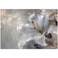 FOTOTAPETE Blumen Lilien Beige 350x250 cm - Multicolor, Papier (350/250cm) - Wallarena