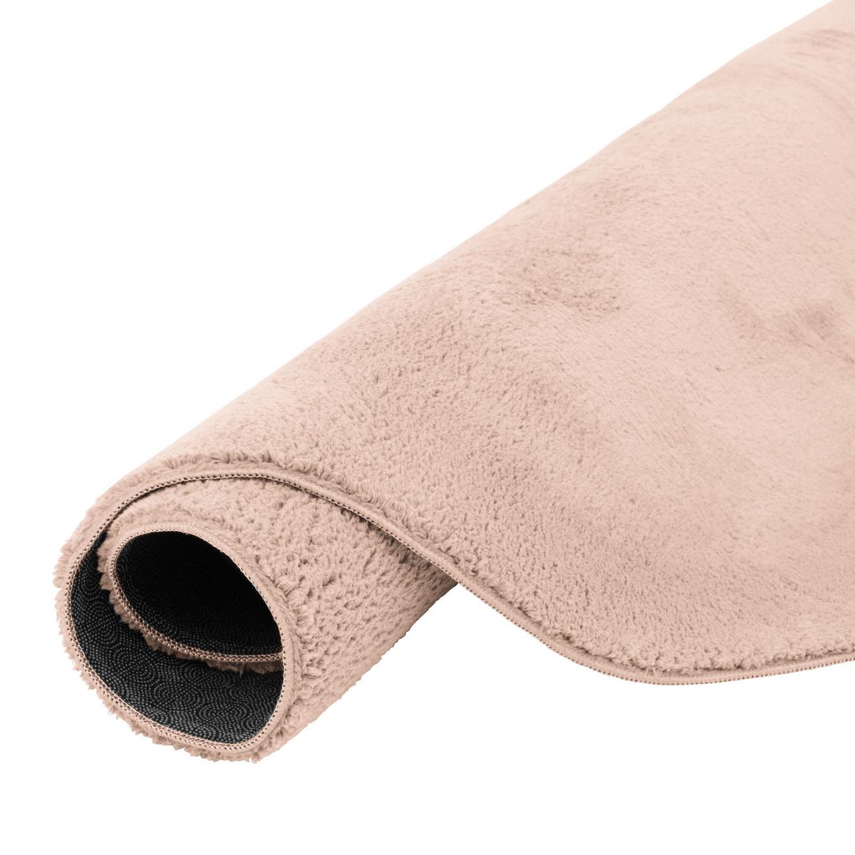 FELLTEPPICH SUPER SOFT PEARL RUND - Altrosa, Textil (200/200cm) - Pergamon