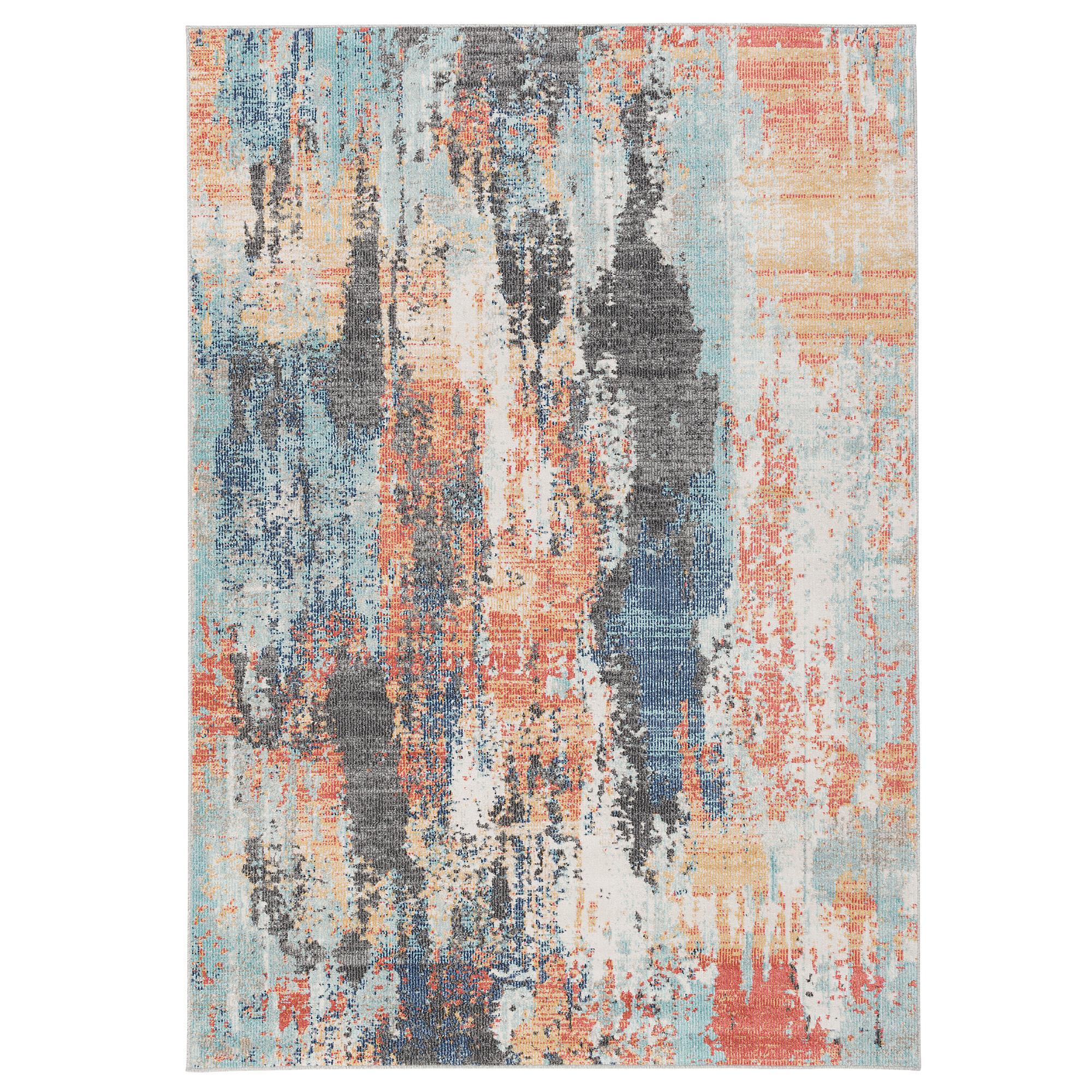 DESIGNER IN UND OUTDOOR TEPPICH VINTAGE MUSTER - Rotbraun, Textil (80/150cm) - Pergamon