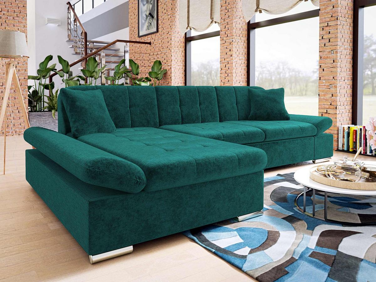 ECKSOFA Montana, Seite: Links - Bronzefarben, Holz/Textil (278/161cm) - MIRJAN24