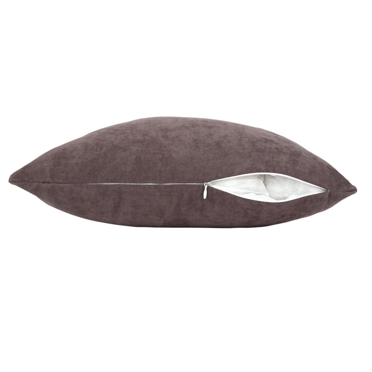 DEKOKISSEN Uni Anthrazit 45x45 cm mit Füllung - Anthrazit, Textil (45/45cm) - Deco-Raum