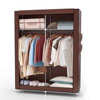 FALTSCHRANK - Braun, Textil (45/170/108cm) - Intirilife