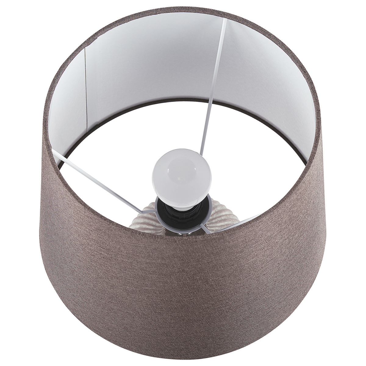 TISCHLAMPE Fergus 33/33/52 cm - Braun, Keramik (33/33/52cm) - Beliani