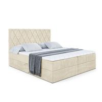 BOXBETT mit H4-Matratze und Lattenrost - LEPARO - 140x200 Beige - Beige, Holzwerkstoff (140/200cm) - ALTDECOR
