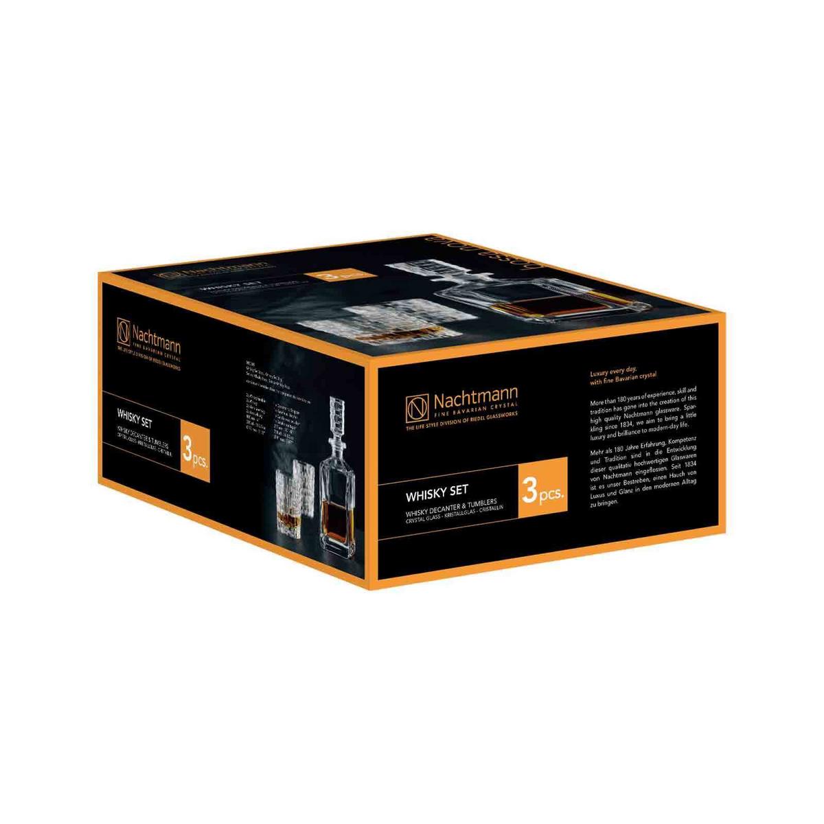 WHISKYGLÄSER + KARAFFE Bossa Nova transparent 3-tlg. - Transparent, Glas (0.001L) - Nachtmann