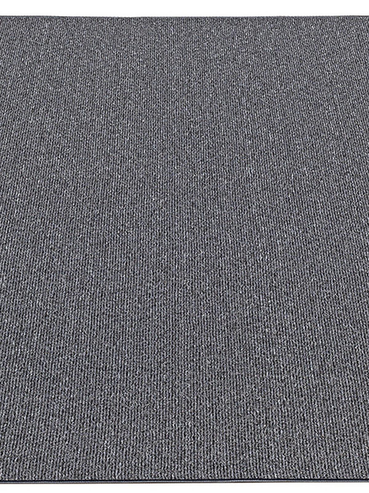 TEPPICH Niederflor Uni COLFOSCO Polypropylen Beige 133 x 133 cm - Anthrazit, Textil (133/170cm) - KADIMA DESIGN