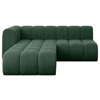 ECKSOFA modulares Sofa Darnel-L1 - 205x177x70 cm Grün - Grün, Holzwerkstoff/Textil (205/177cm) - ALTDECOR