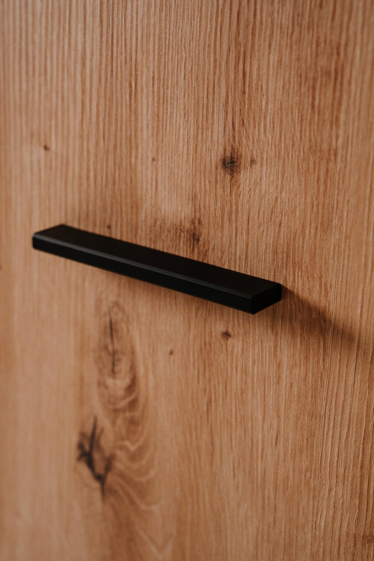 SCHUHSCHRANK Eiche Artisan 74 cm, Flurschrank aufklappbar für 30 Paar Schuhe - Schwarz/Eiche Artisan, Holzwerkstoff/Kunststoff (74/181.5/34cm) - Furn.Design