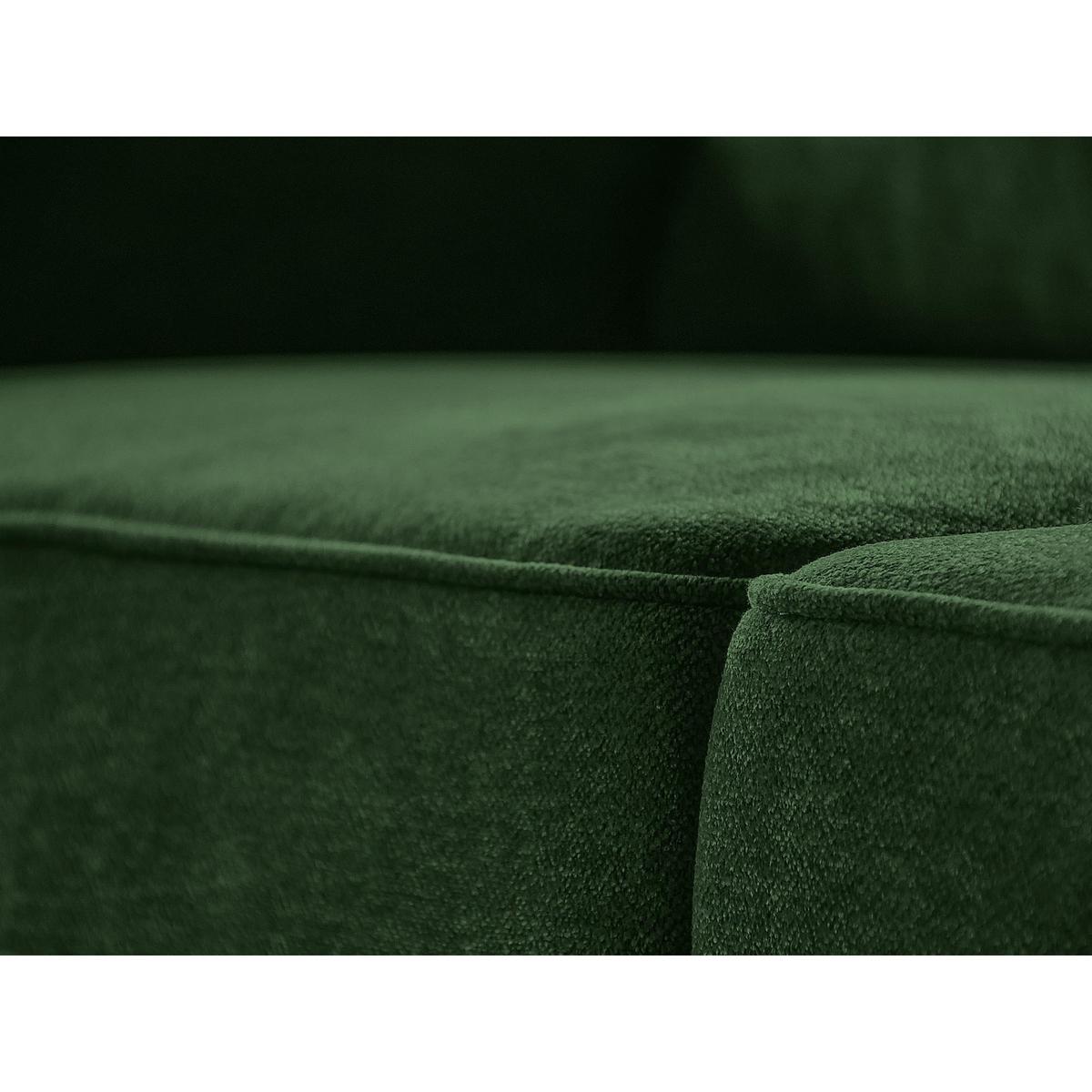 ECKSOFA Parma ohne Schlaffunktion dunkelgrün links - Dunkelgrün/Schwarz, Textil (314/224cm) - Beautysofa