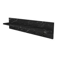 WANDGARDEROBE Hammarö - Schwarz, Holzwerkstoff (80/18/13cm) - [en.casa]