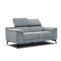 SOFA FIERO 2-Sitzer, mintgrün - Schwarz/Mintgrün, Holzwerkstoff/Textil (170/82/103cm) - Wozimo