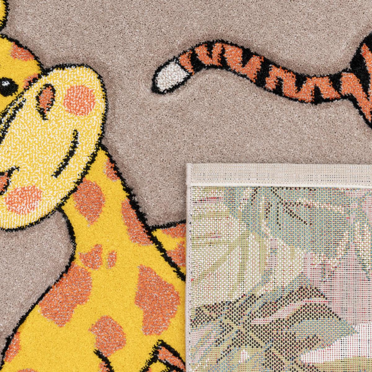 KINDERTEPPICH, mit Dschungel-Motiv, Beige, 140 x 200 cm - Beige, Textil (200/140cm) - KADIMA DESIGN