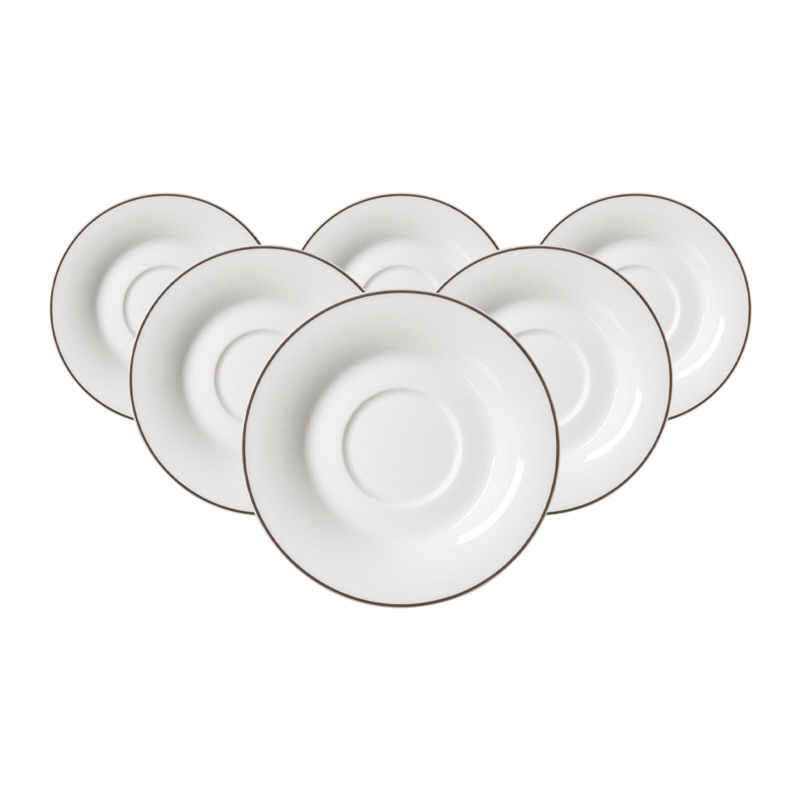 TEEUNTERTASSEN Ostfriese Grau ø 12,5 cm 6er Set - Grau, Keramik (12.5cm) - Ritzenhoff Breker