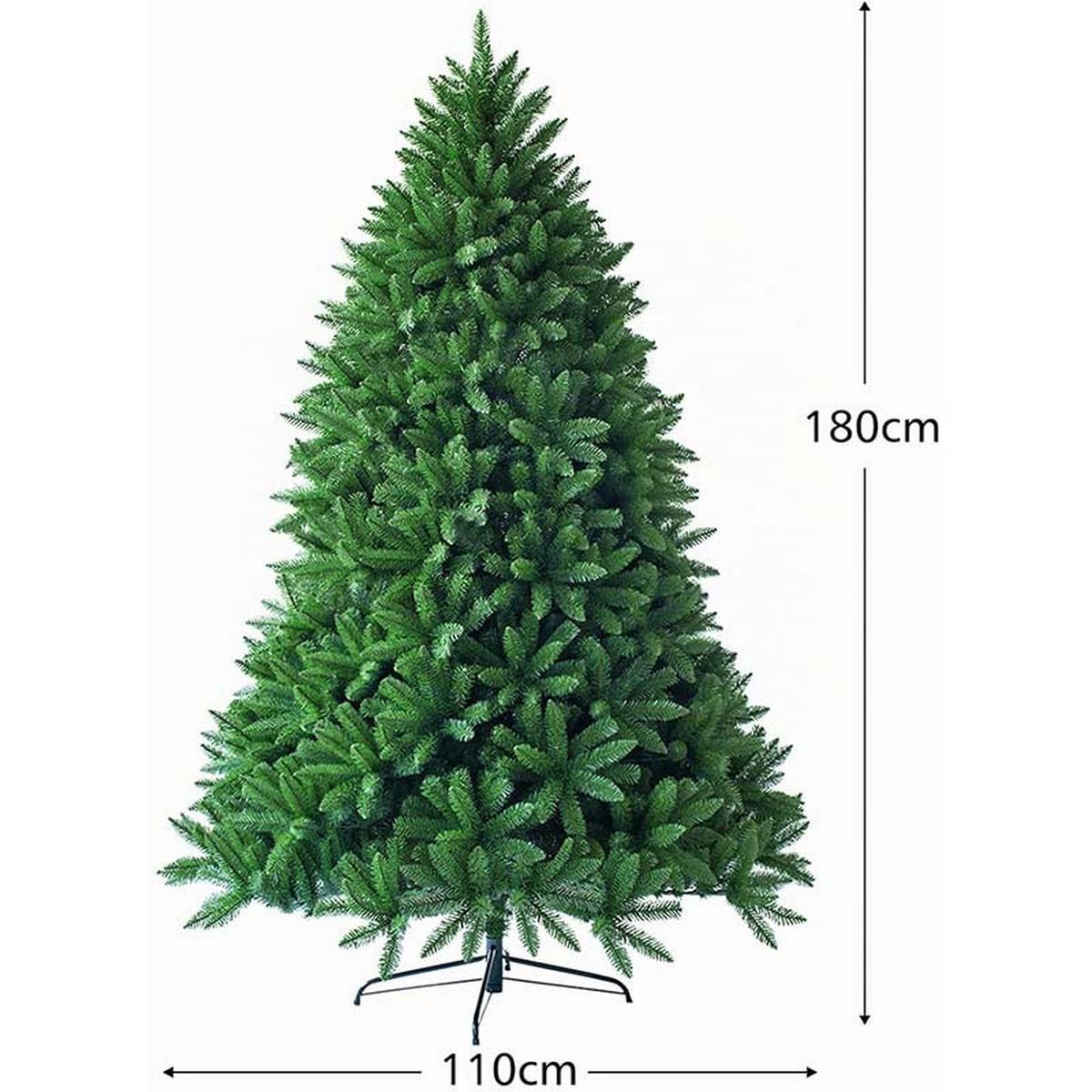 WEIHNACHTSBAUM mit Metallständer 180cm Grün - Grün, Metall (180cm) - COSTWAY