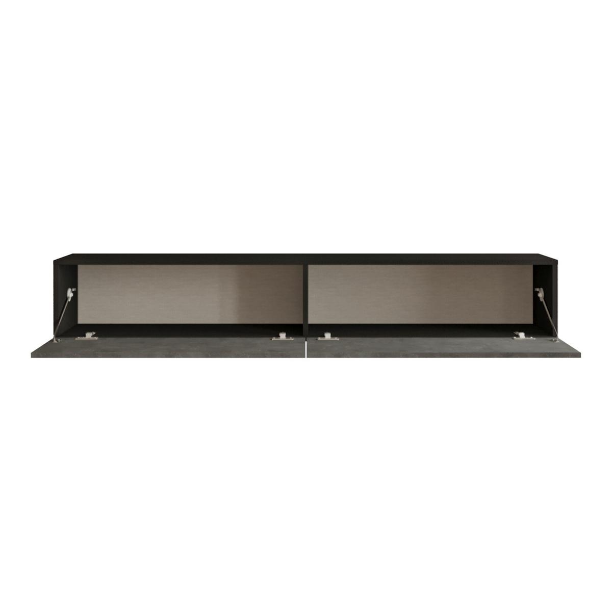 TV-ELEMENT Lapinlahti - Hellgrau, Holzwerkstoff (180/29.5/31.5cm) - [en.casa]