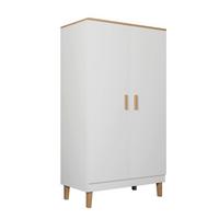 SCHRANK 2 Türen Denver Weiß - Weiß, Holzwerkstoff (100/184/55cm) - Petits-meubles