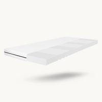 KALTSCHAUMMATRATZE 120x200 – Wendematratze H2/H3, 7-Zonen, Bezug abnehmbar - Weiß, Textil (120/200cm) - Schlaftroll
