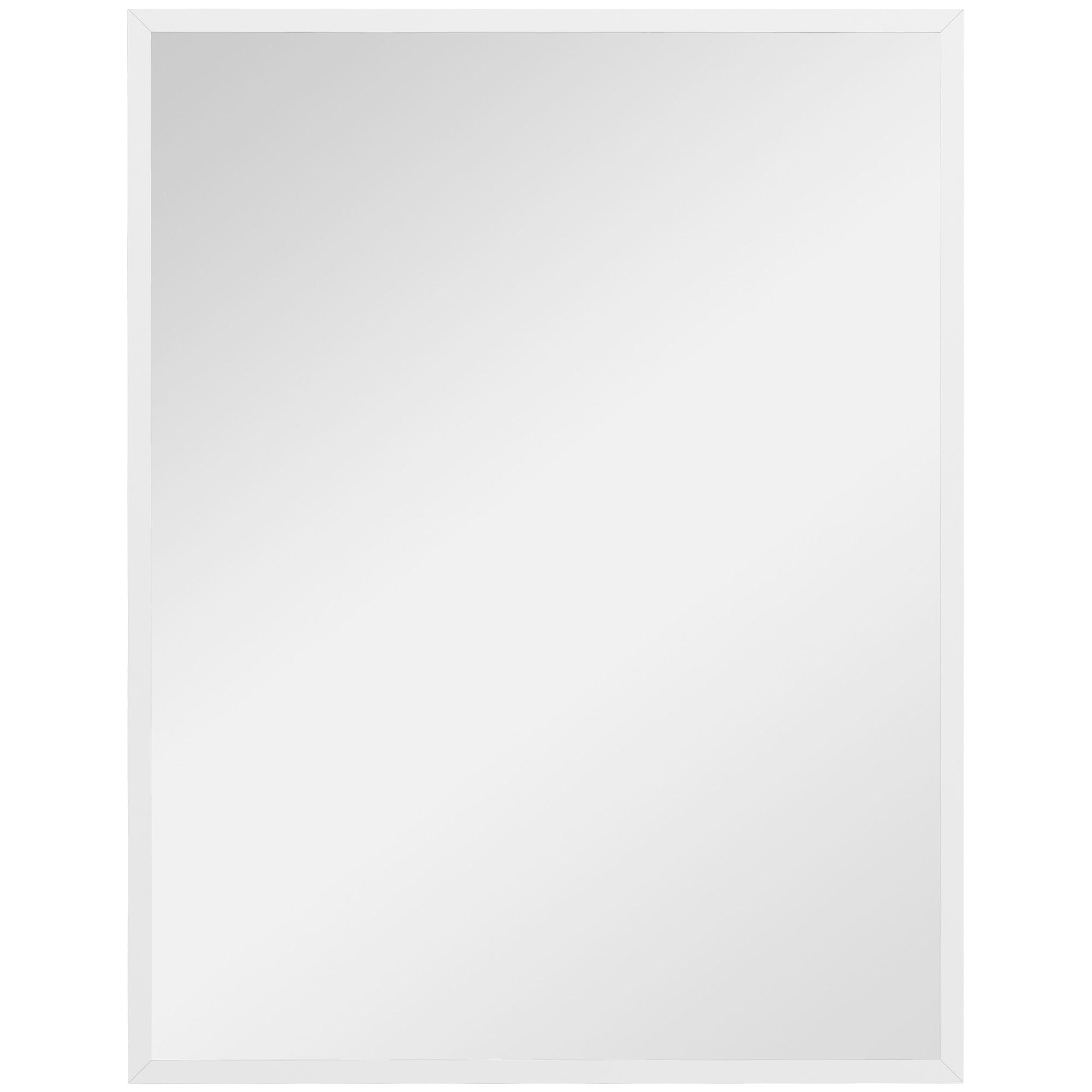 WANDSPIEGEL MDF Glas Weiß - Weiß, Holzwerkstoff (2/90/70cm) - HOMCOM
