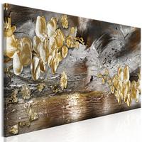 KUNSTDRUCK Gold 135/45 cm - Silberfarben/Goldfarben, Textil (135/45cm) - KUNSTLOFT