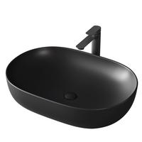 WASCHBECKEN Quadratisch R-Ecken Schwarz 60/41,5/13,5 cm - Schwarz, Keramik (59.5/13.5/41.5cm) - EMKE