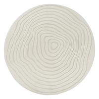RUNDTEPPICH Streifen CETINA Polypropylen Creme 160 x 160 cm - Beige, Textil (160/160cm) - KADIMA DESIGN