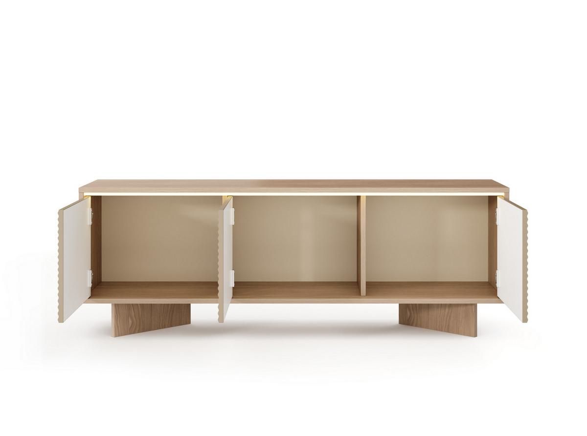 LOWBOARD RIGATO 153,9/54,4/40 cm, Beige - Beige, Holzwerkstoff (153.9/54.4/40cm) - MASSENO