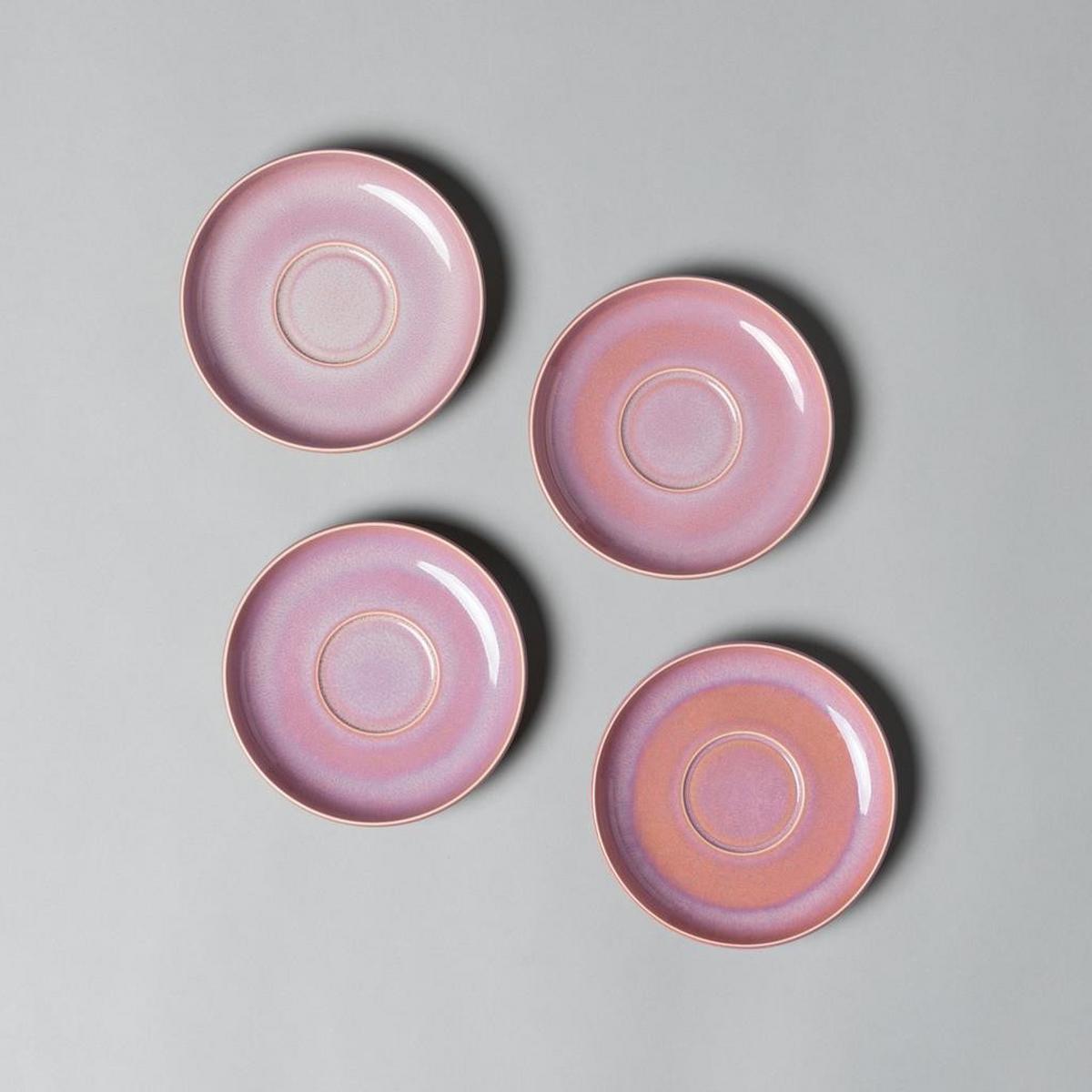 KAFFEEUNTERTASSE Perlemor Coral rosa ø 16,1 cm - Rosa, Keramik (16.1cm) - like.Villeroy & Boch