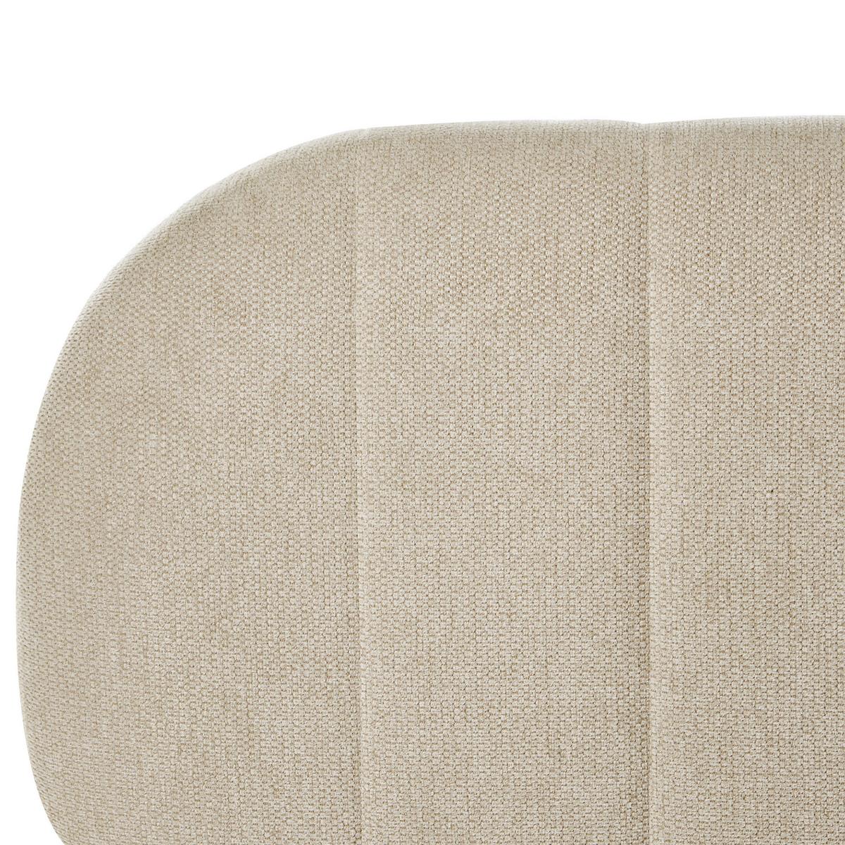 BETT mit Stauraum 180/200 cm Stoff Taupe Campan - Taupe, Textil (180/200cm) - Beliani