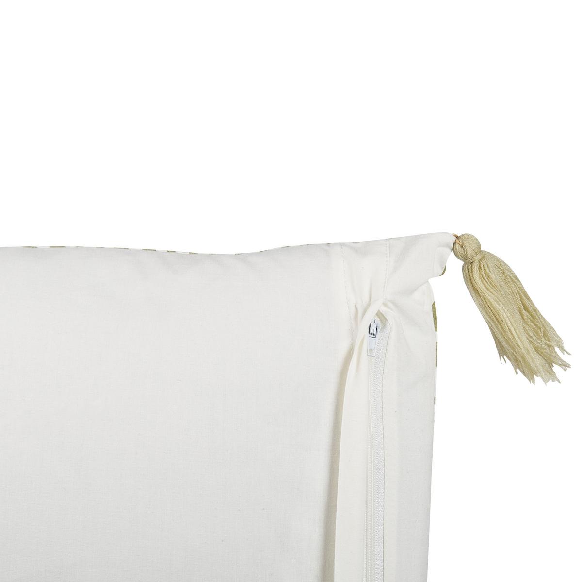 DEKOKISSEN Hellgrün 45/45 cm Syringa - Hellgrün, Naturmaterialien/Textil (45/45cm) - Beliani