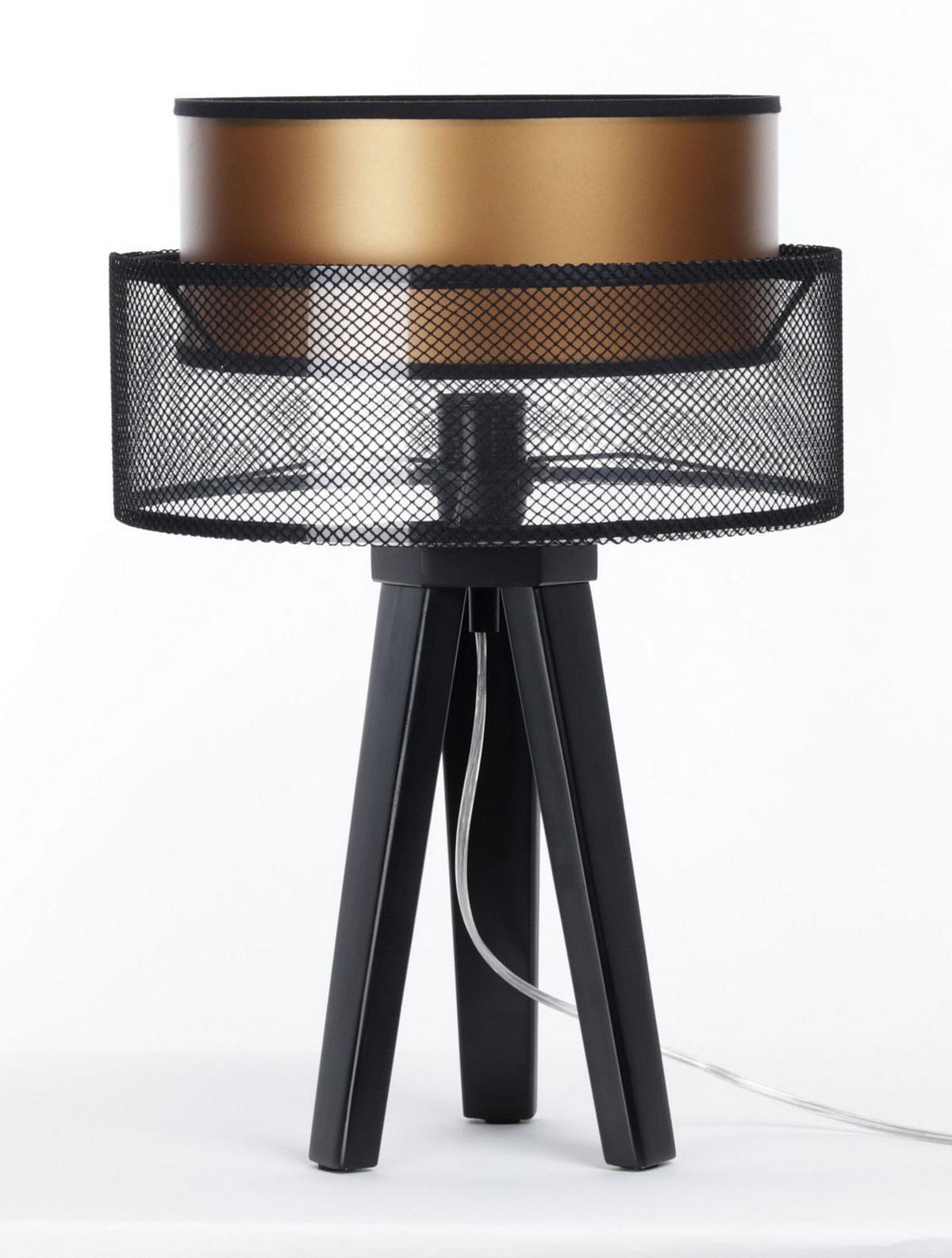 TISCHLAMPE Schwarz 30/45 cm - Braun, Kunststoff (30/0.7/45cm) - ONZENO