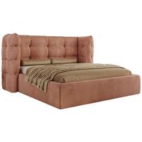 POLSTERBETT FLONELLE CLASSIC 140/200 - Rosa Velvet - Multipocket-Matratze - Rosa, Textil (140/200cm) - MKS