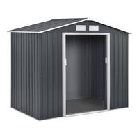 METALL-GARTENHAUS vegas Grau - Grau, Metall (213/195/127cm) - Habitat Garten
