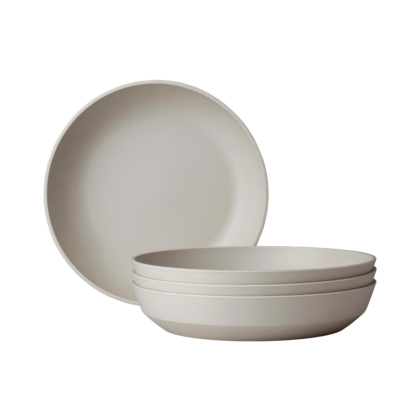 SUPPENTELLER Silueta Nordic White ø 21 cm 4er Set - Weiß, Kunststoff (21cm) - Mepal