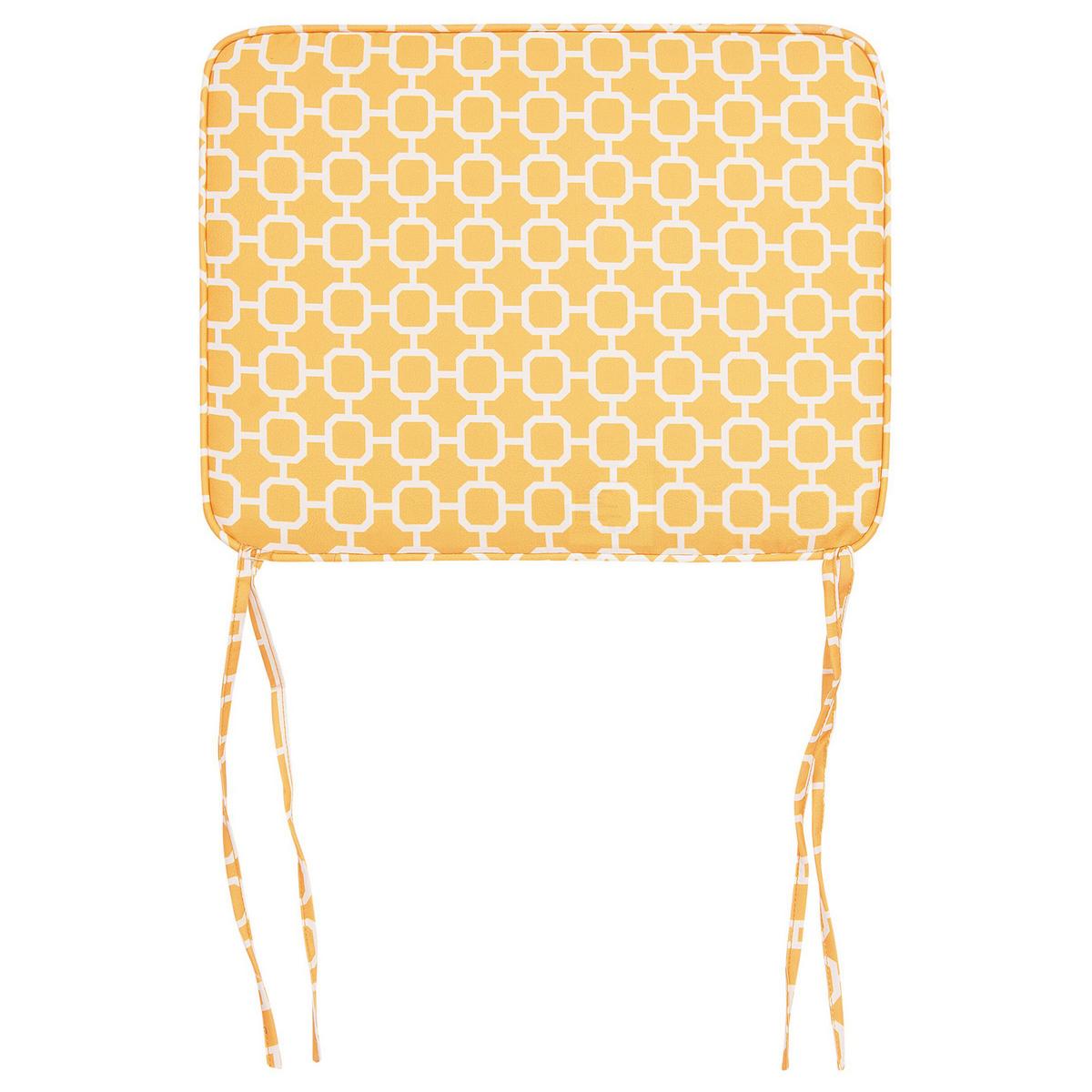 SITZKISSEN Gelb 29 x 38 cm Fiji - Gelb, Textil (38/5/29cm) - Beliani