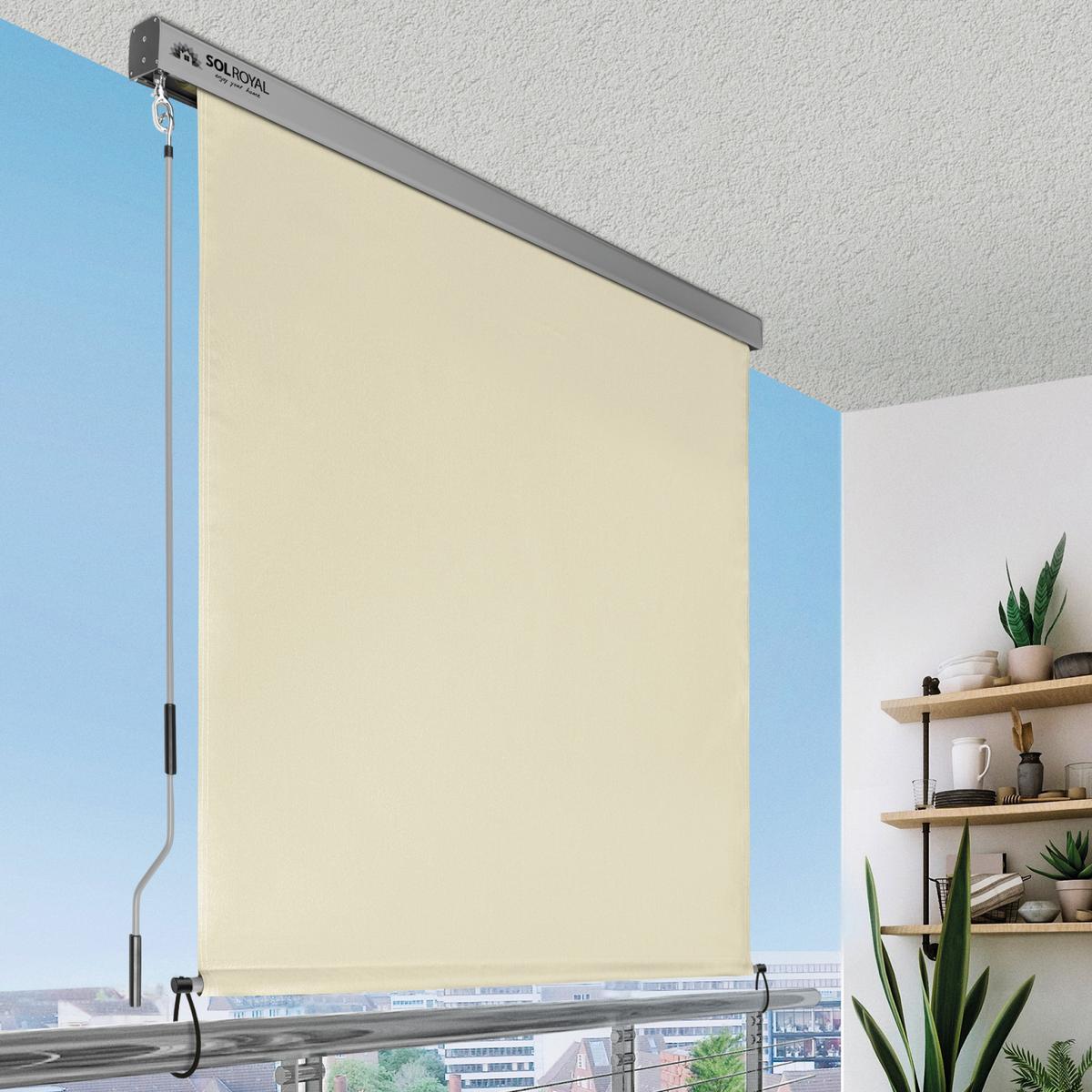 SENKRECHTMARKISE SolVision MS5 1,4/2,5 m Beige - Beige, Kunststoff (140/250/1cm) - Sol Royal