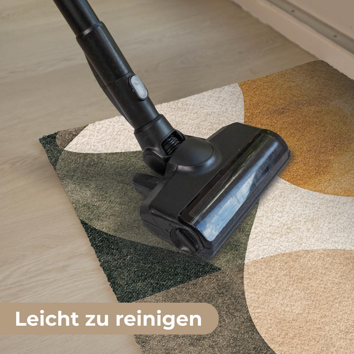 FUSSMATTE Formen - Ockergelb - Abstrakt Flurteppich 60x40 cm - Multicolor, Kunststoff (60/0.4cm) - MuchoWow