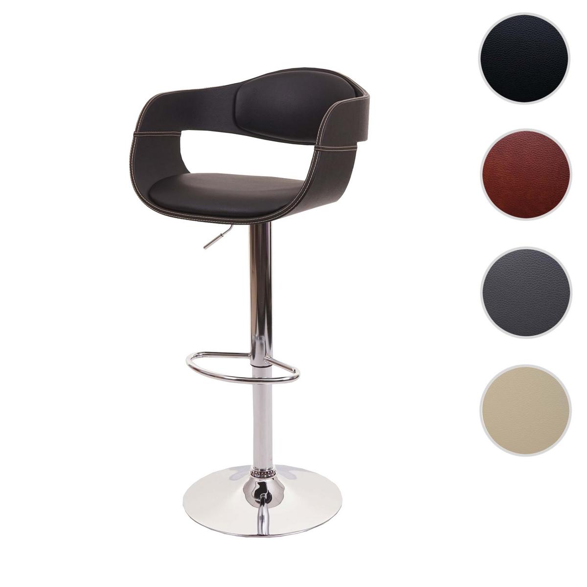 BARHOCKER A47B Schwarz - Schwarz, Textil (49/107/49cm) - MCW